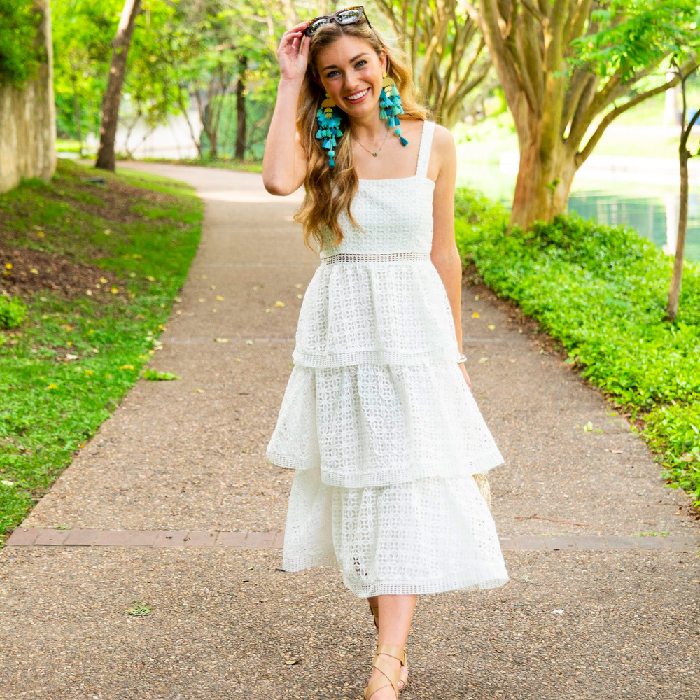 White lace dress